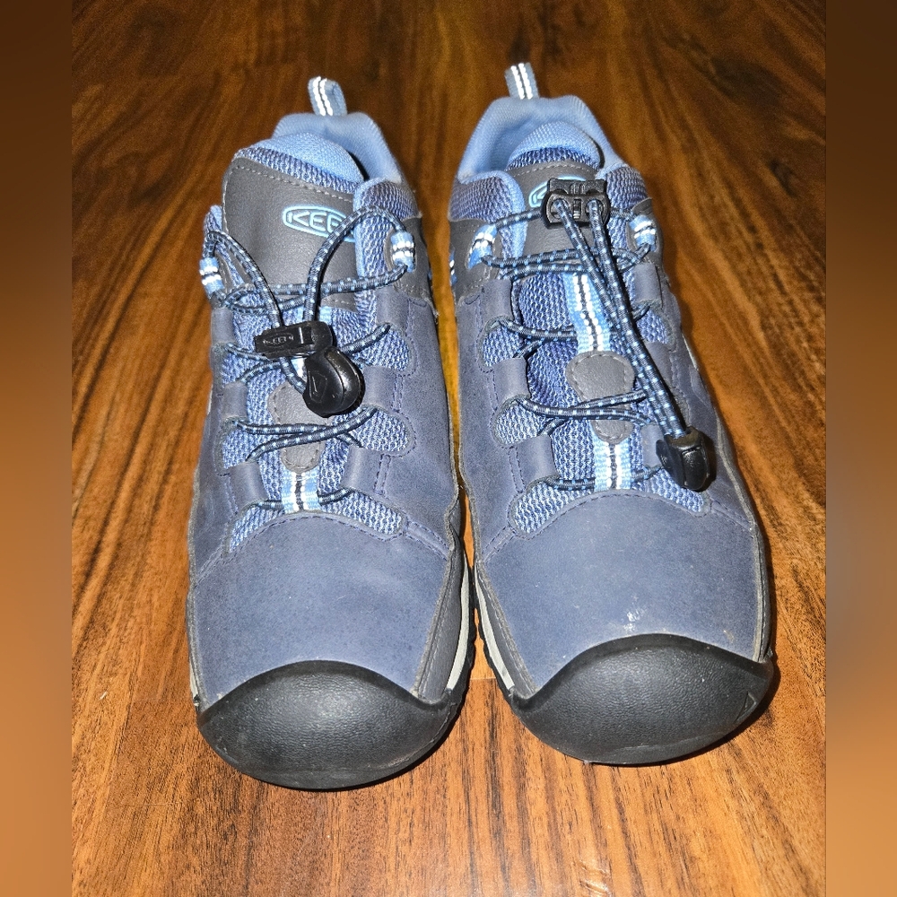 Keen Targhee Low Waterproof Kids Blue Hiking Sneakers, Size 3